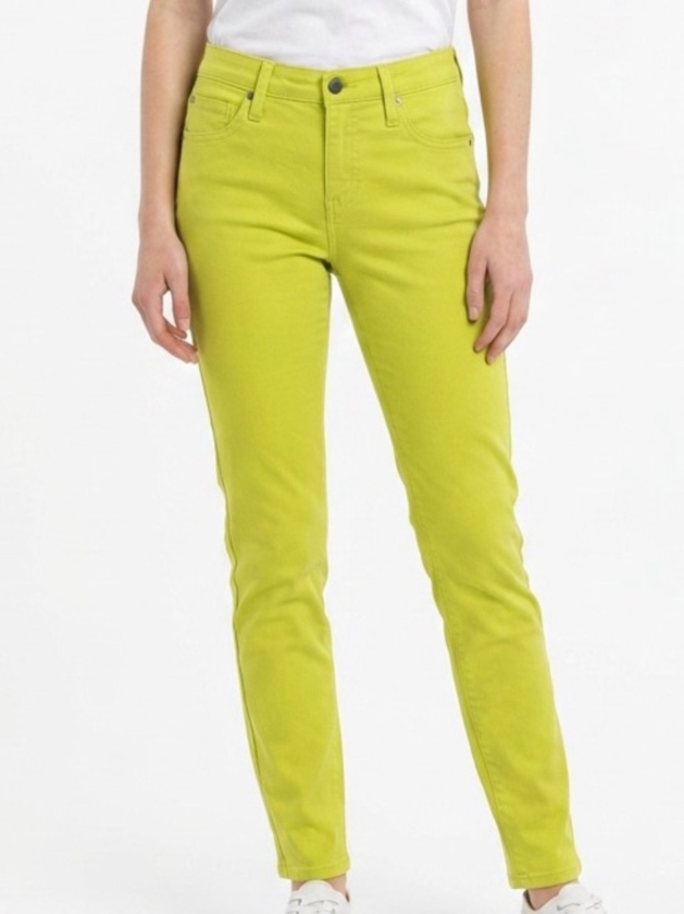 |•KARAN KANE•| Lime Green Stretch Jeans Size 4